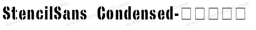 StencilSans Condensed字体转换
